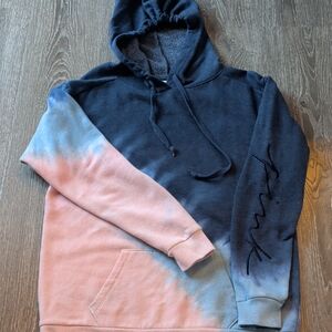 PINK Victoria's Secret Navy and Pink Rye Dye Hoodie